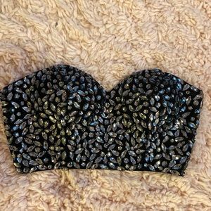Gorgeous Marciano Crystal Bustier